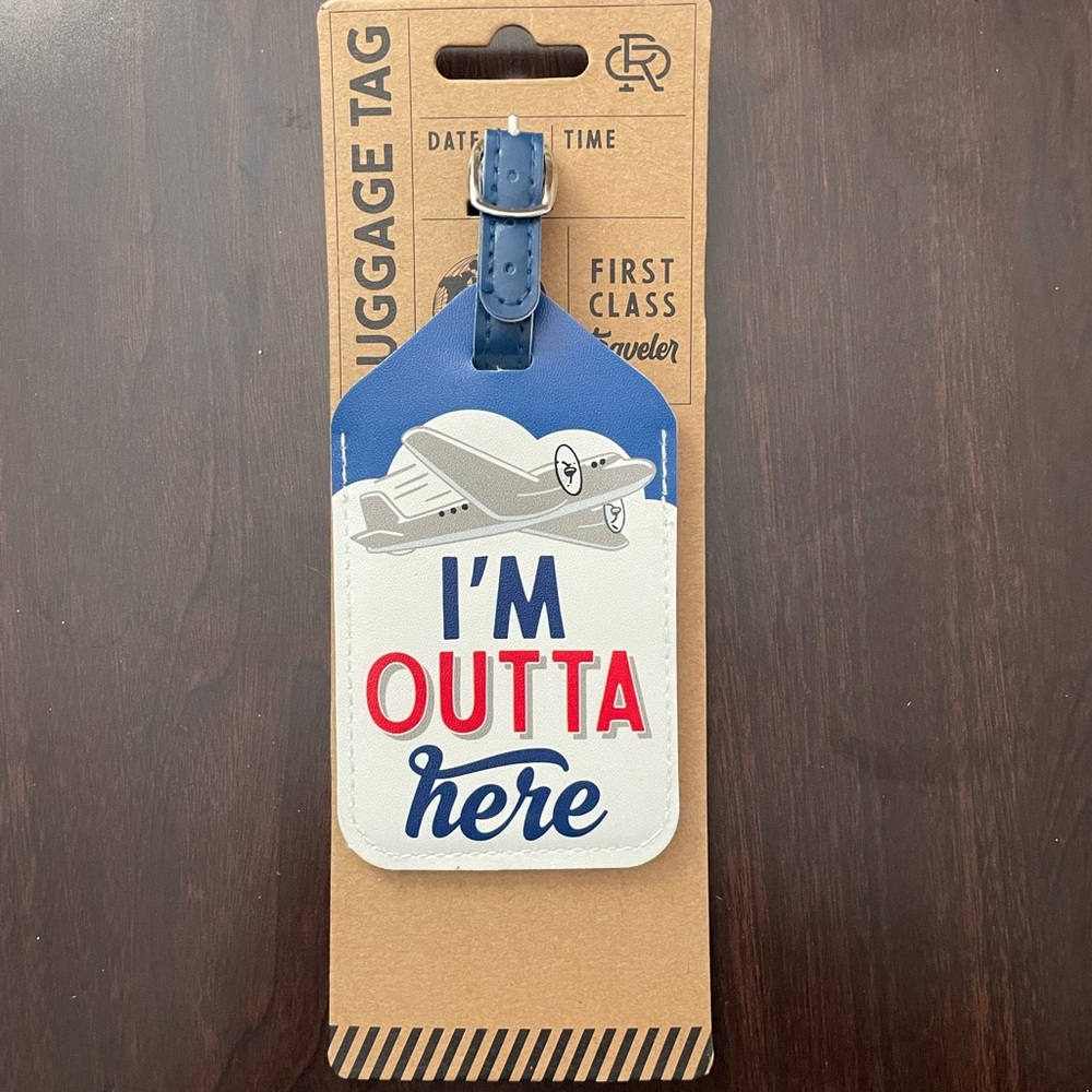 Open Road Brands Luggage Tag - Blue
